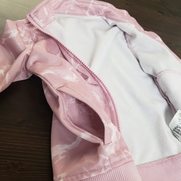 Ideology toddler girls pink&white zipper jacket 3T - Picture 4 of 5